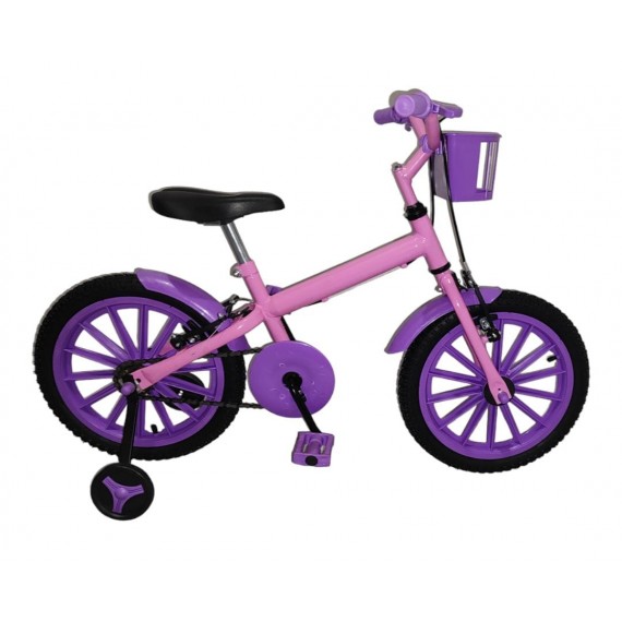 BIC. BB47 BIANINI 16 FEM. C/ACESSORIOS ROSA/LILAS