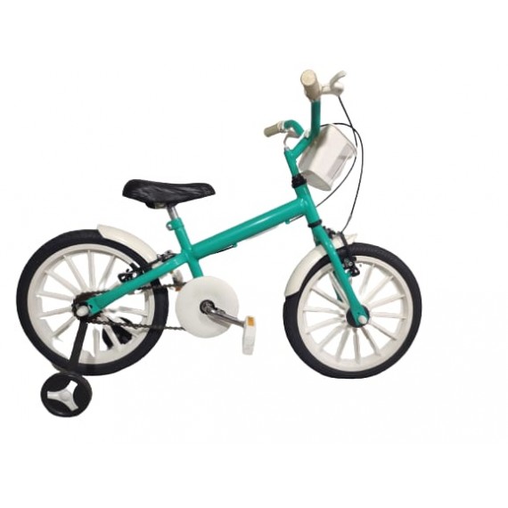 BIC. BB47 BIANINI 16 FEM. C/ACESSORIOS AZUL T/BCO