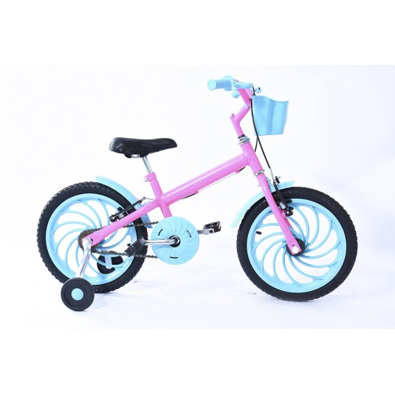 BIC. BB47 BIANINI 16 FEM. C/ACESSORIOS ROSA/AZUL
