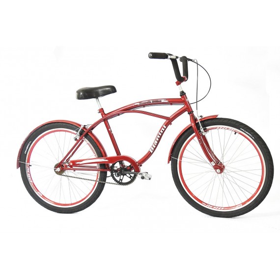 BIC. BB50 BIANINI 26 BEACH MASC. ACO ESPECIAL VERMELHA