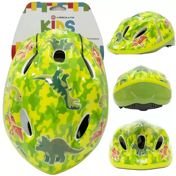 CAPACETE IMPORT. ABSOLUTE KIDS VERDE