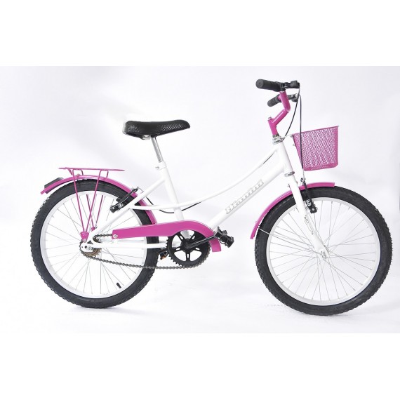 BIC. BB35 BIANINI 20 C/PARALAMA/BAG. BCO/PINK