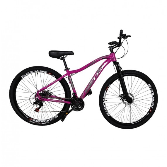 BIC. ECOS 29 SAFIRA ALUM. F/DISCO MECANICO 21V PINK