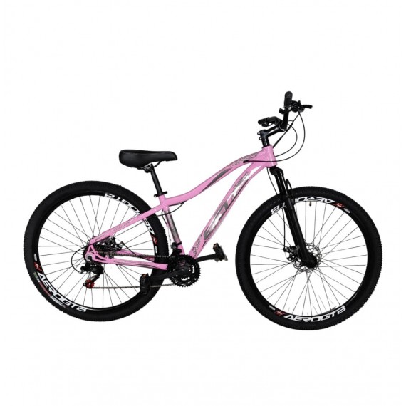 BIC. ECOS 29 SAFIRA ALUM. F/DISCO MECANICO 21V ROSA
