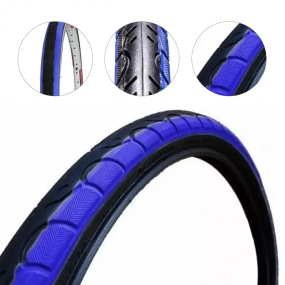 PNEU KENDA 26x1.50SLICK KWEST C/ FAIXA AZUL 