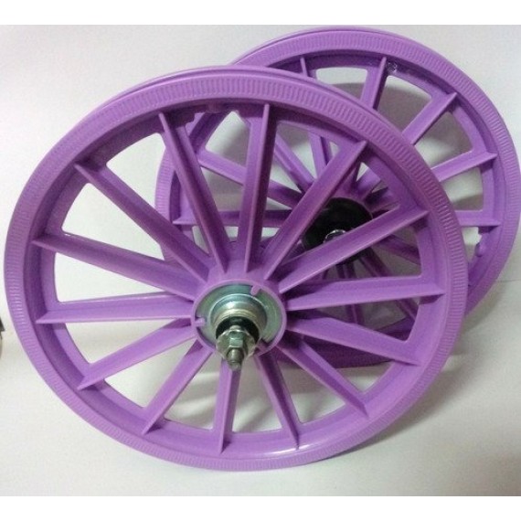 RODA DIANT/TRAS 16 NYLON COMPLETA C/EIXOS LILAS